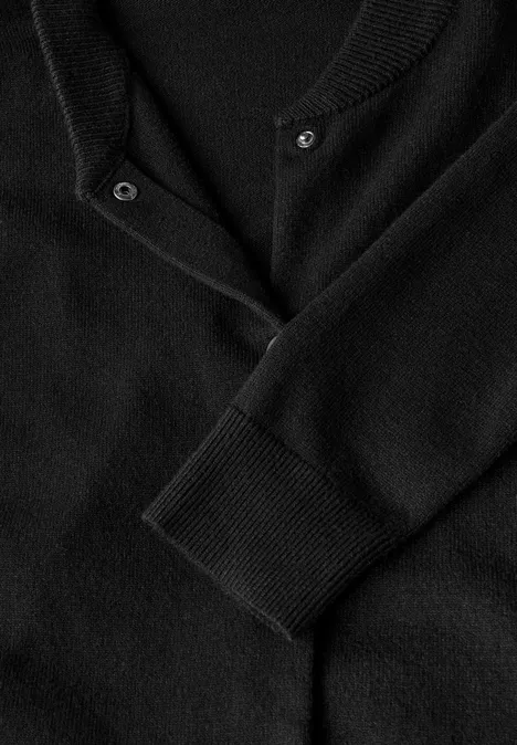 College Cardigan Black