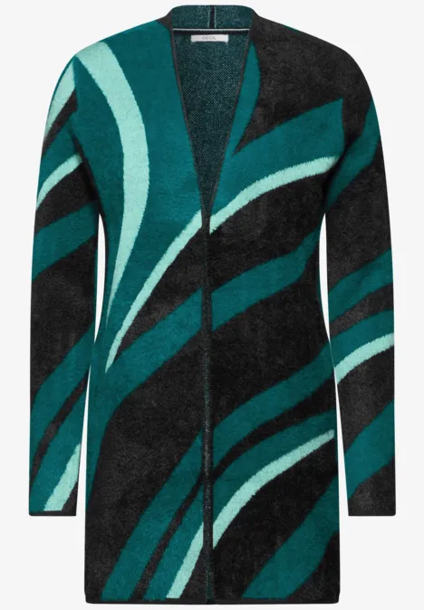 Federgarn Cardigan Black