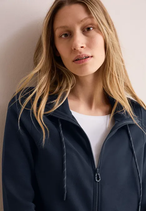 Veste sweat structurée universal blue