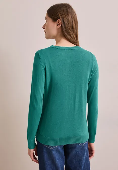 Cardigan mit Knopfleiste sea green