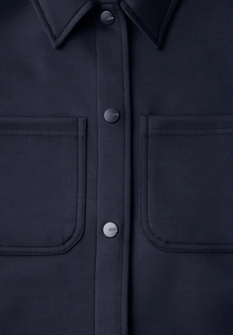 Kurze Sweatjacke universal blue
