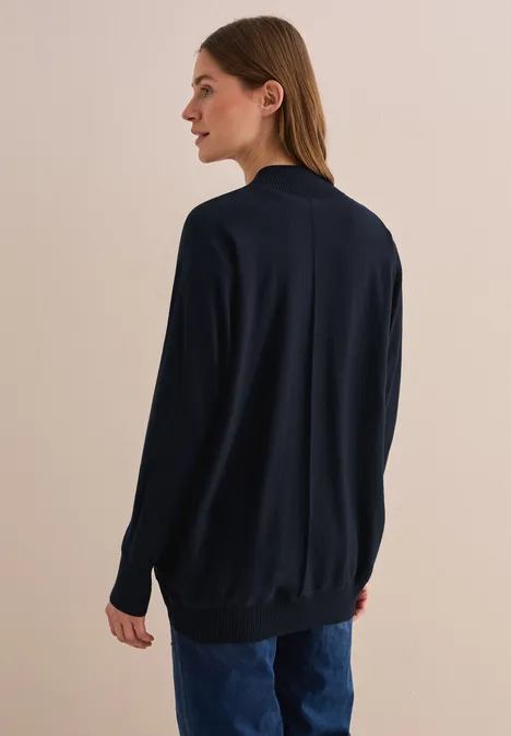 Langer Dolman Cardigan universal blue