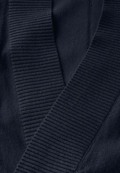 Langer Dolman Cardigan universal blue