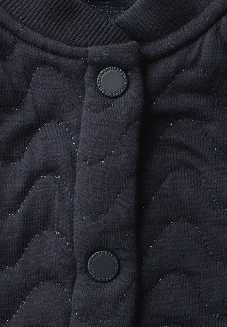 Sweatjacke mit 3D Struktur universal blue