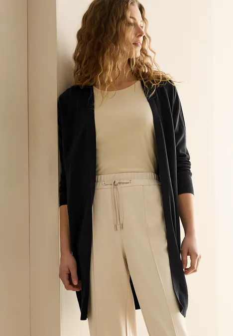 Lang basisvest Black