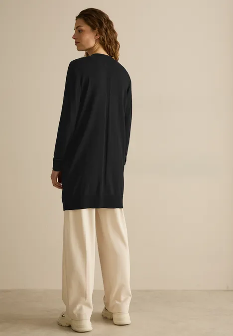 Lang basisvest Black