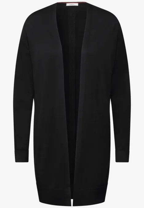 Lang basisvest Black