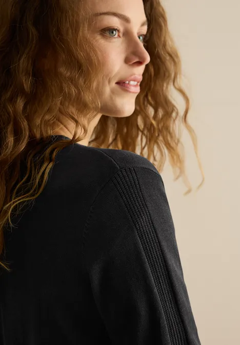 Lang basisvest Black