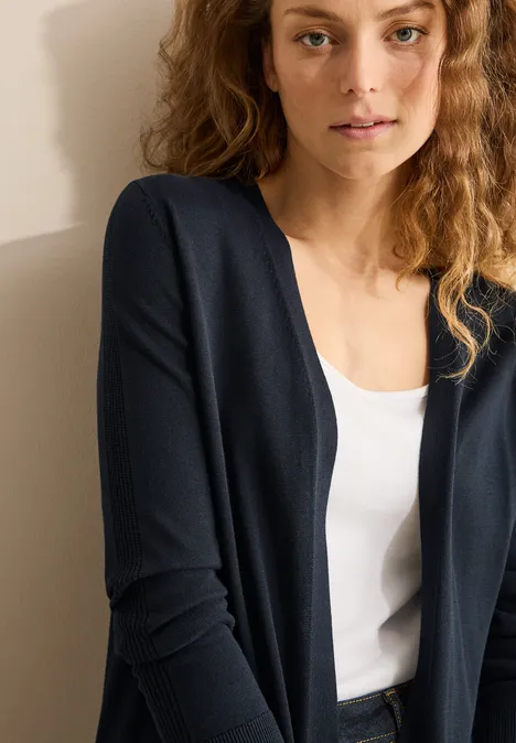 Langer Basic Cardigan universal blue