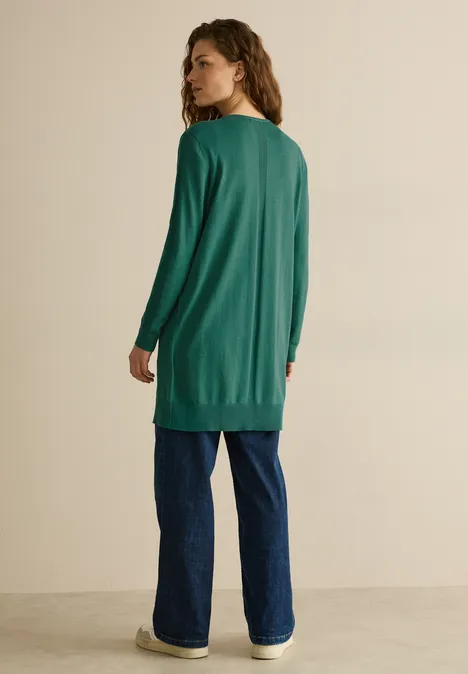 Langer Basic Cardigan sea green