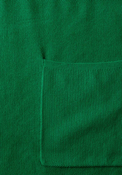 Offener Feinstrick Cardigan garden green