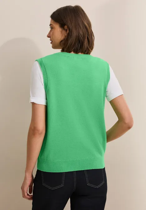 Feinstrick Weste iced neon green