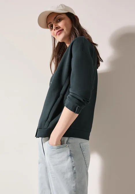 Silk-Touch Blouson slate khaki