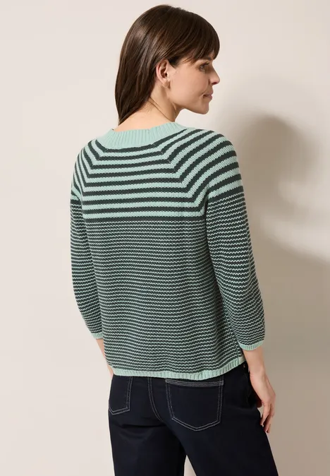 Strukturmix Cardigan slate khaki