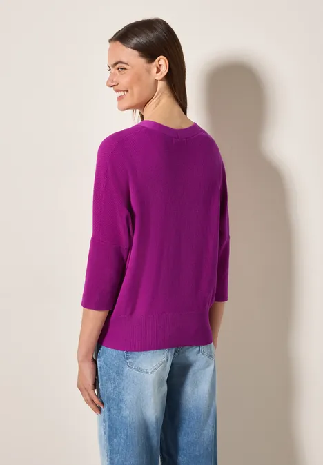 Cardigan mit Struktur anemone pink