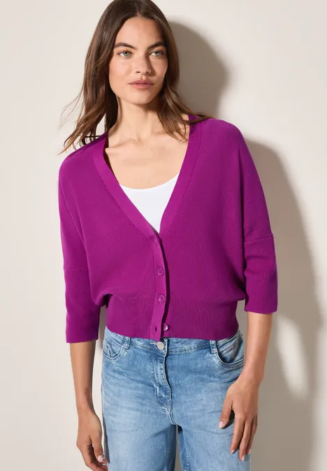Cardigan mit Struktur anemone pink