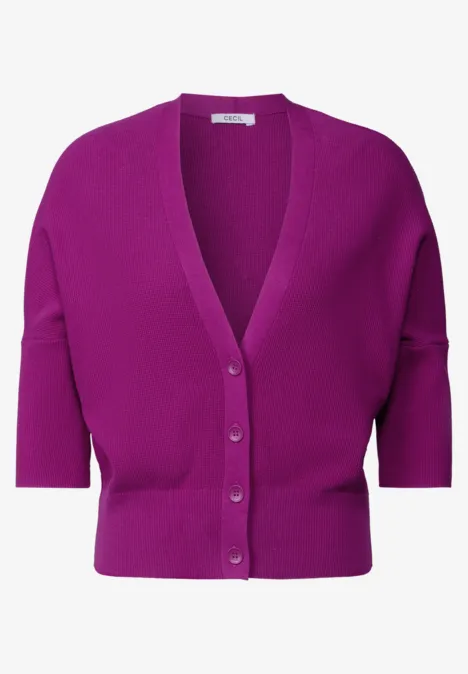 Cardigan mit Struktur anemone pink