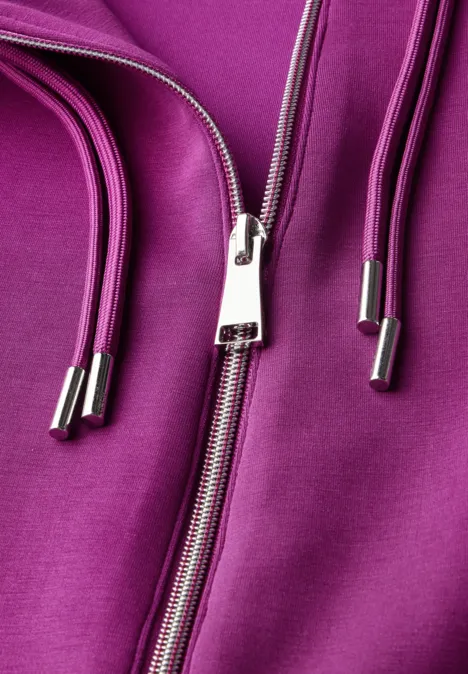 Kurzarm Sweatjacke anemone pink