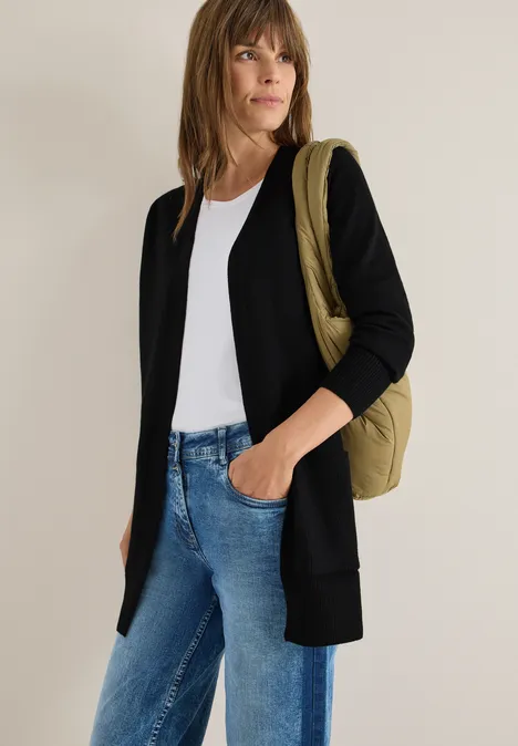 Open Cosy vest Black
