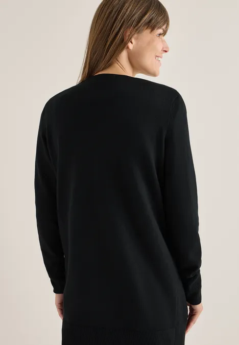 Open Cosy vest Black
