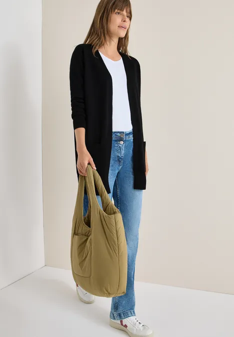 Open Cosy vest Black