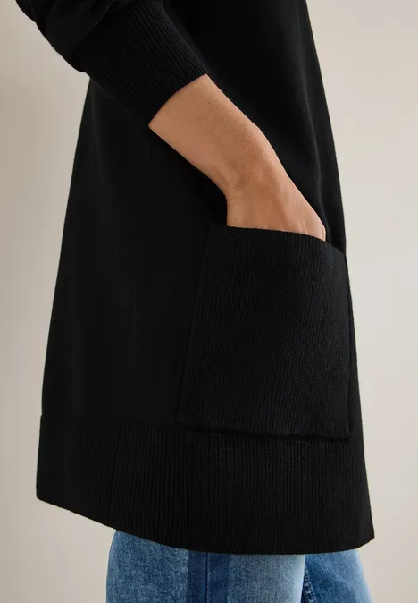 Open Cosy vest Black