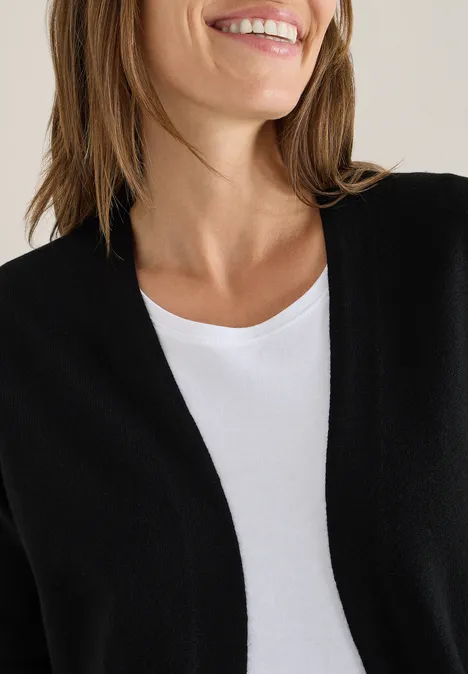 Open Cosy vest Black