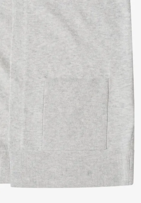 Offener Cosy Cardigan chalk grey melange