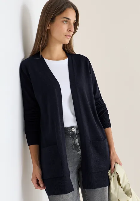 Offener Cosy Cardigan urban dark blue