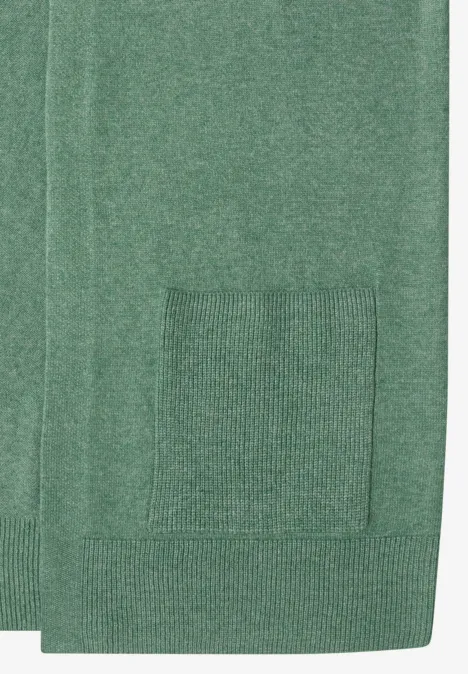 Offener Cosy Cardigan highland green melange