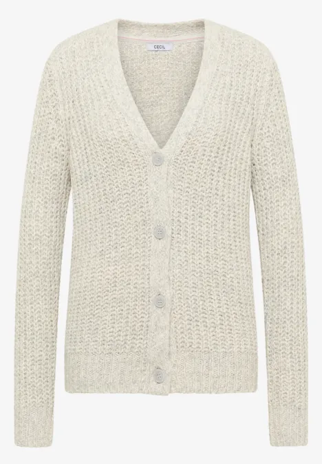 Tweekleurig vest metal grey melange