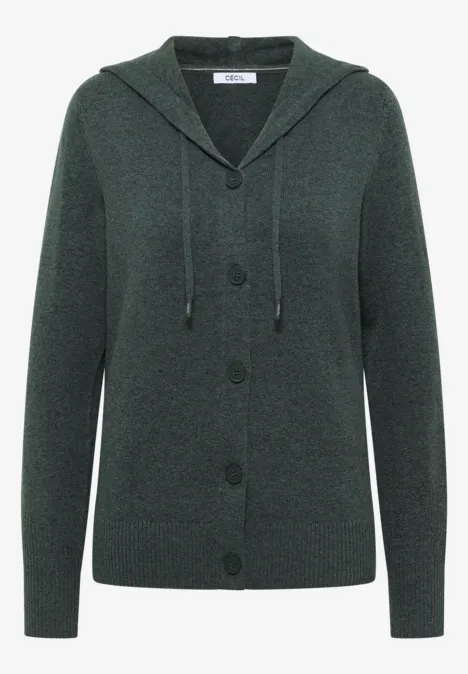 Vest met capuchon active khaki melange