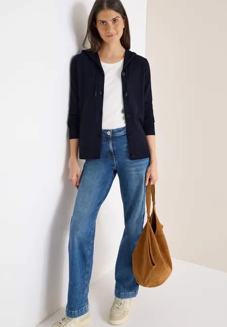 Cardigan mit Kapuze urban dark blue