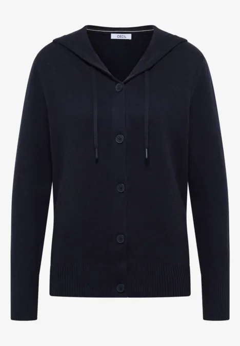 Cardigan mit Kapuze urban dark blue