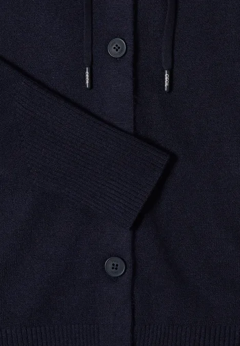 Cardigan mit Kapuze urban dark blue