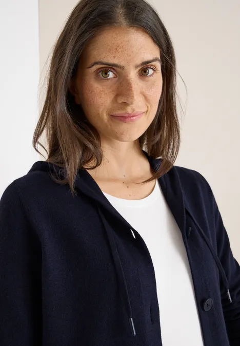 Cardigan mit Kapuze urban dark blue