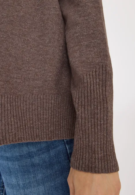 Cardigan mit Kapuze mushroom taupe melange