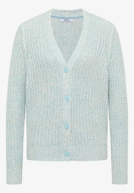 Tweekleurig vest faded blue melange