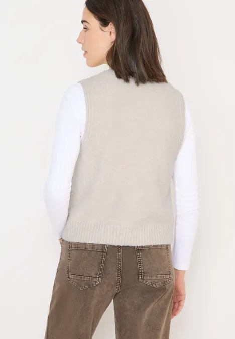 Bouclé Weste light greige Bouclé Weste light greige