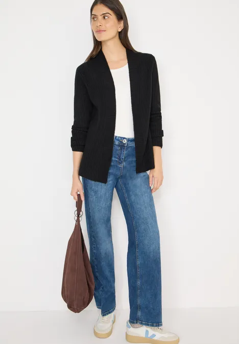 Open Cosy vest Black