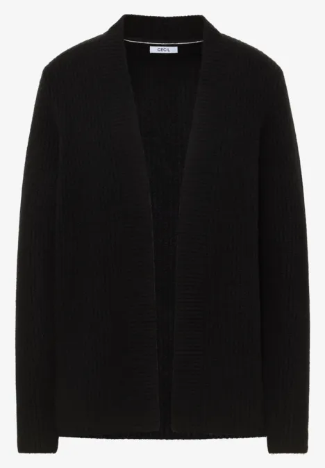 Open Cosy vest Black