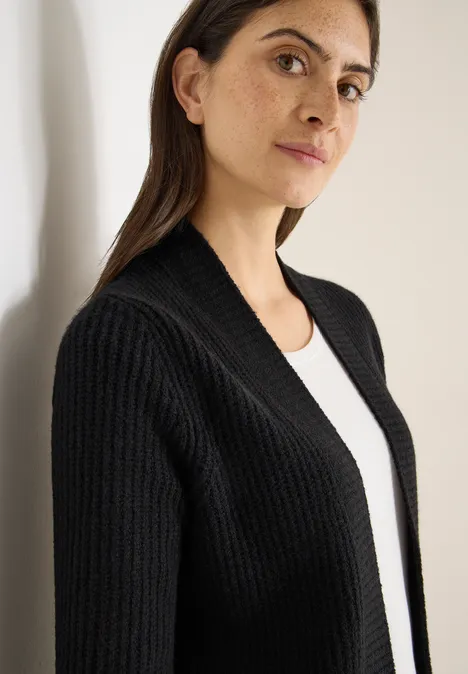 Open Cosy vest Black