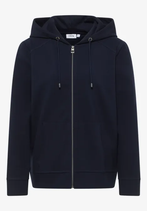 Veste sweat structurée urban dark blue