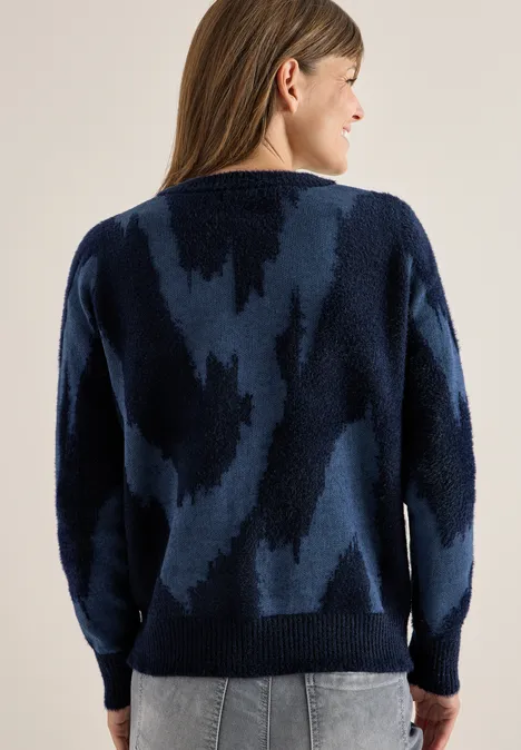 Federgarn Cardigan urban dark blue