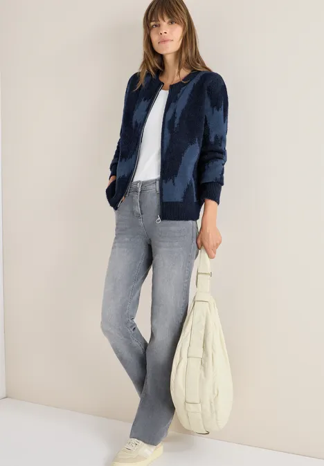 Federgarn Cardigan urban dark blue