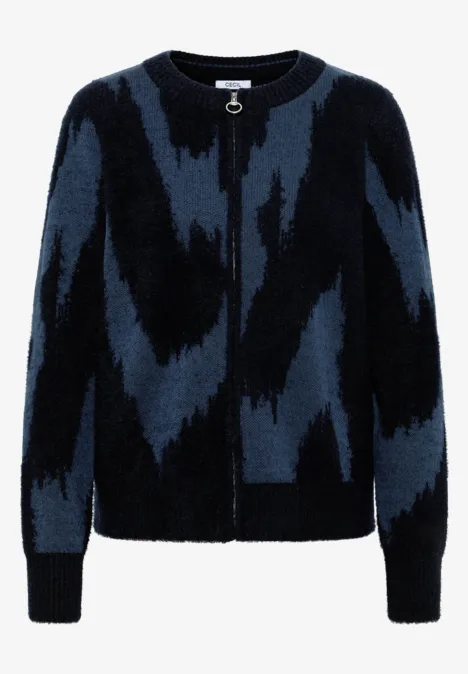 Federgarn Cardigan urban dark blue
