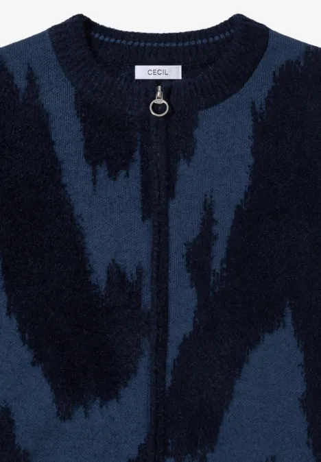 Federgarn Cardigan urban dark blue