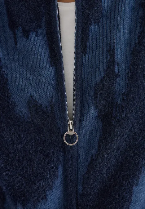Federgarn Cardigan urban dark blue