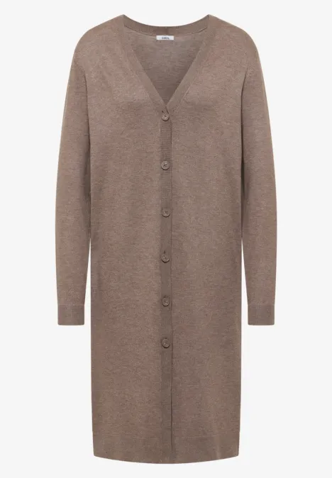 Langer Cardigan chocolate mousse melange