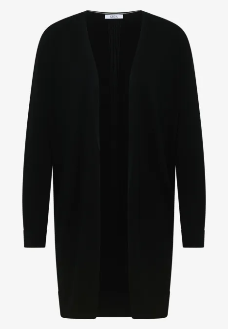 Langer Basic Cardigan Black
